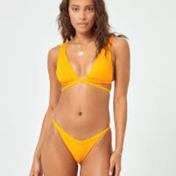 NWT L*space Bikini Set: Avery Bikini Top & Cabana Bottom Bitsy Size Small - Picture 2 of 8